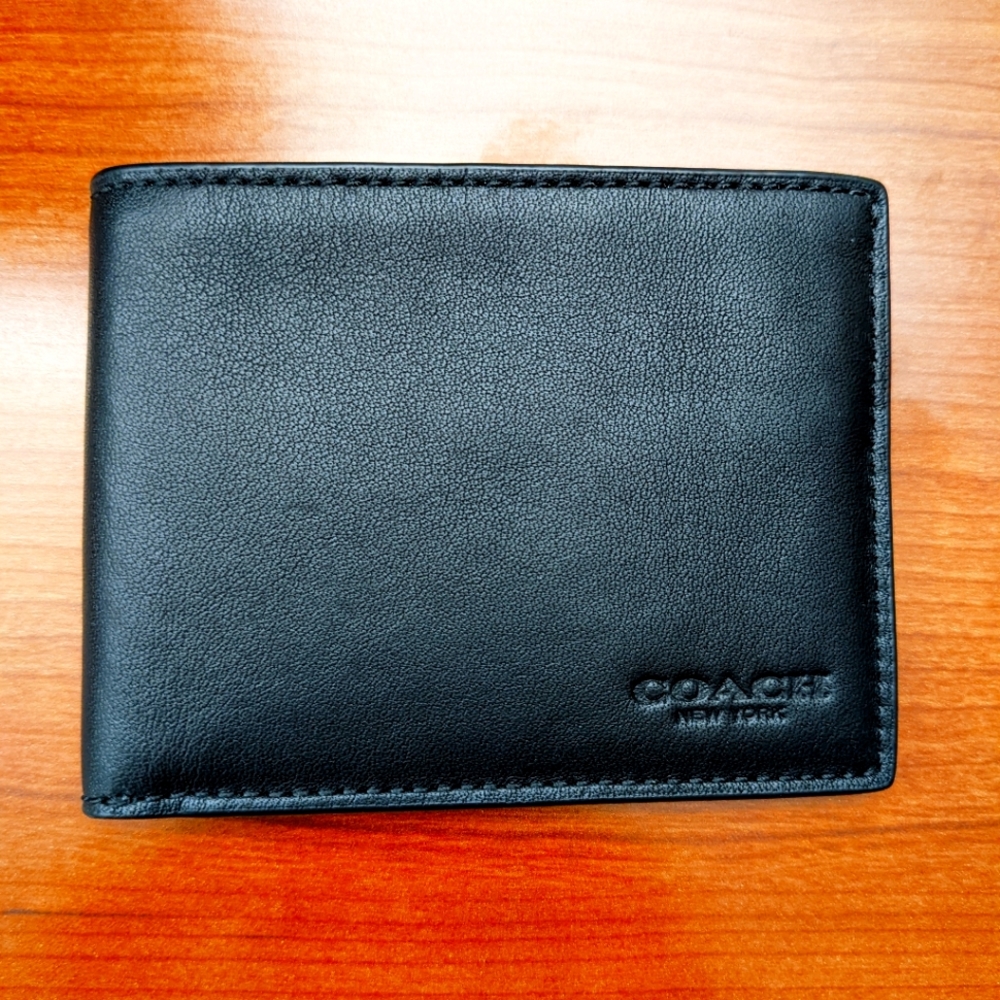 Black Leather Coach Wallet